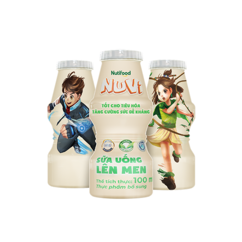  NuVi sữa uống lên men chai 100ml 