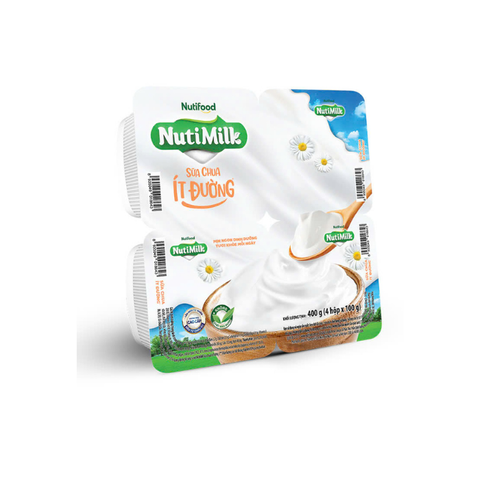  Nutimilk Sữa chua ít đường - Hộp 100g 