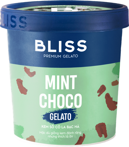  KEM SÔ CÔ LA BẠC HÀ 473ML BLISS PREMIUM GELATO 