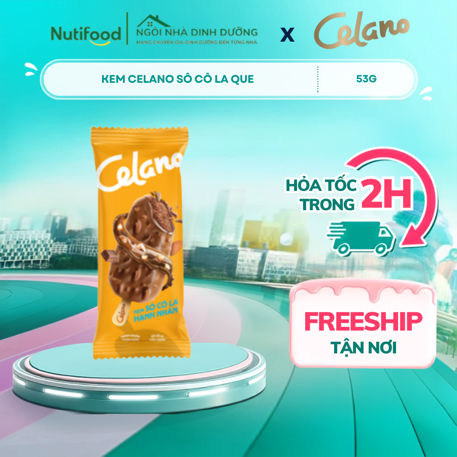 KEM ỐC QUẾ MERINO SOCOLA DÂU THƠM NGON SÁNH MỊN