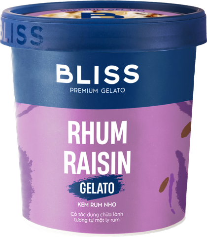  Kem Rum Nho (Rhum Raisin Gelato) 473ml 