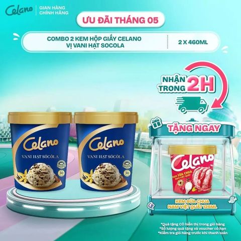  Combo 2 KEM HỘP GIẤY CEL VANI 460ML x2 - LIVE 