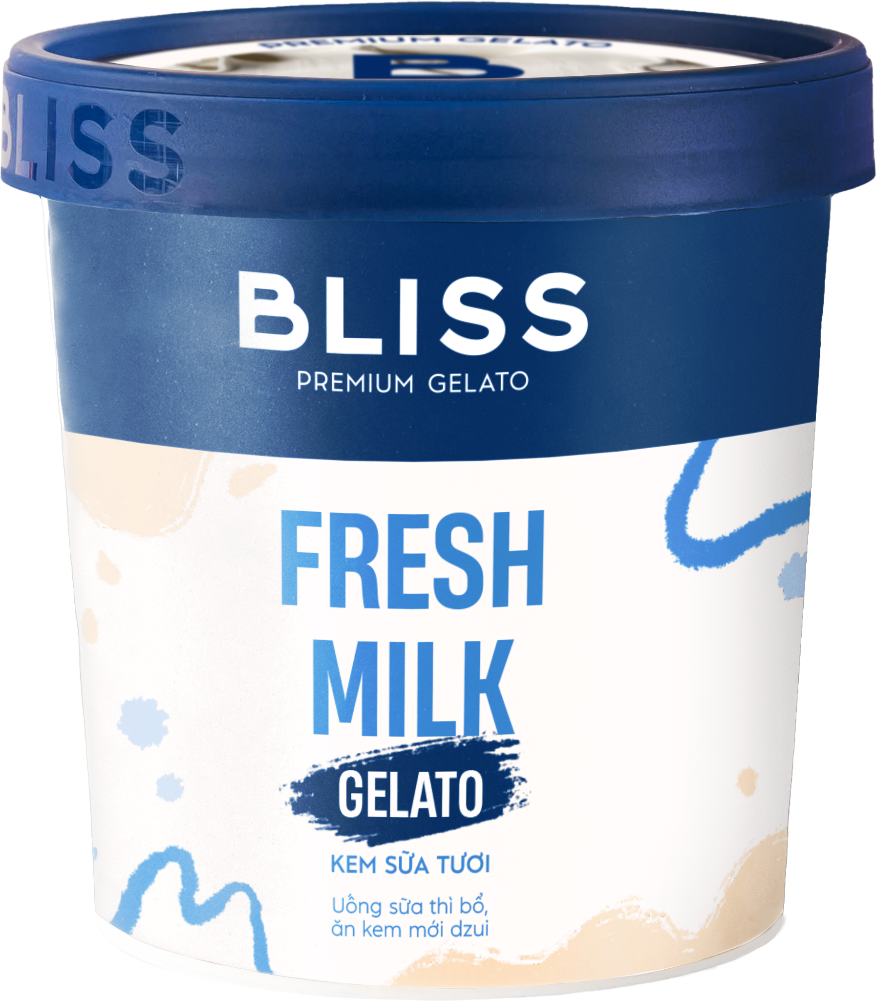  KEM SỮA TƯƠI 473ML BLISS PREMIUM GELATO 