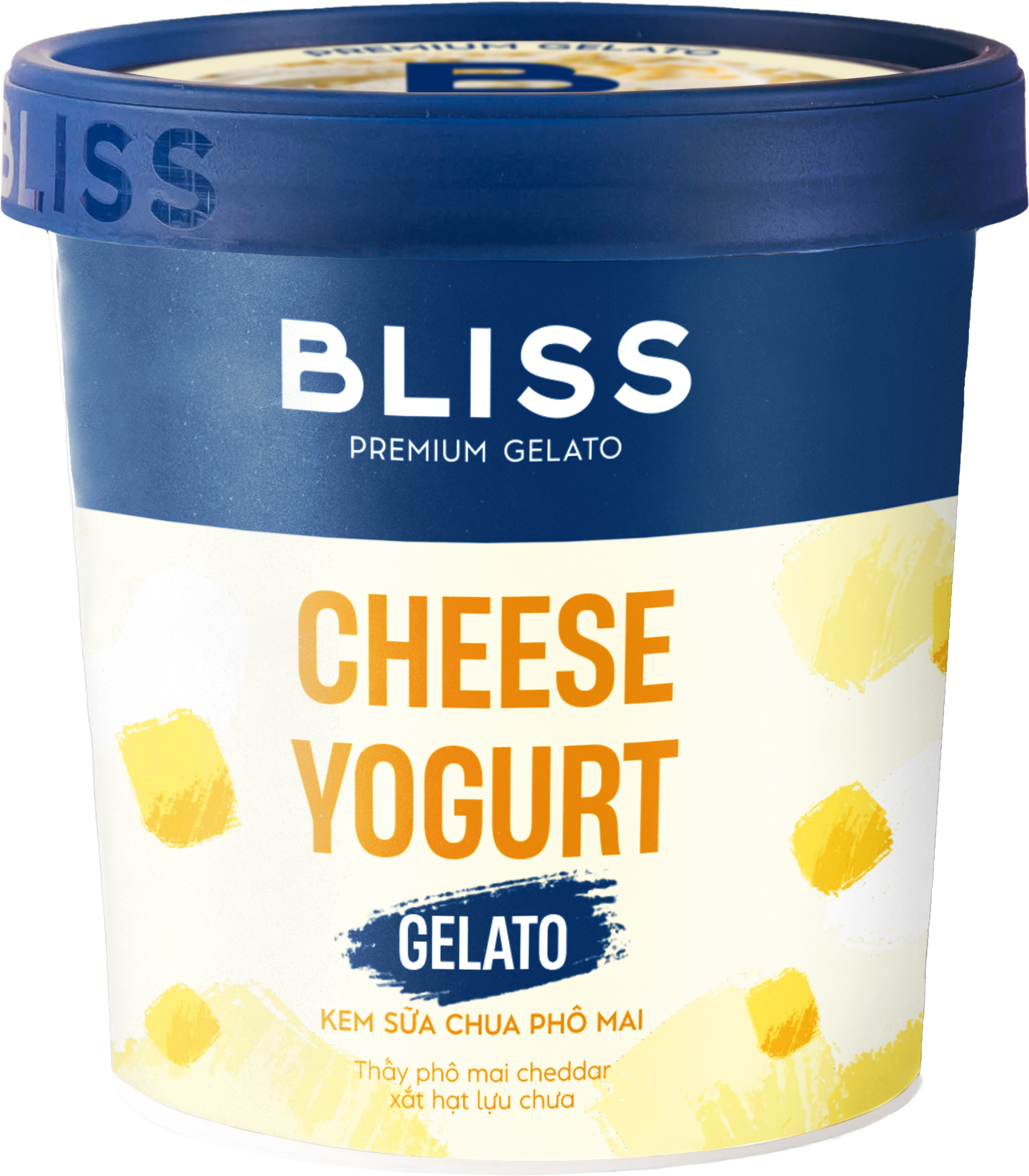  KEM SỮA CHUA PHÔ MAI 473ML BLISS PREMIUM GELATO 