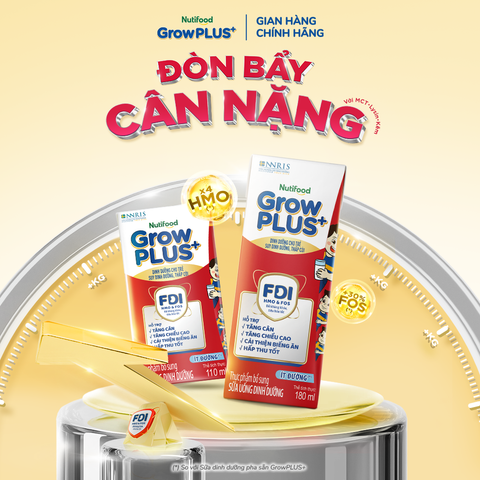  Thùng 48 hộp Sữa Bột Pha sẵn Nutifood GrowPLUS+ Suy Dinh Dưỡng Ít Đường trên 1 tuổi 110ml - LIVE GP+ 2204 