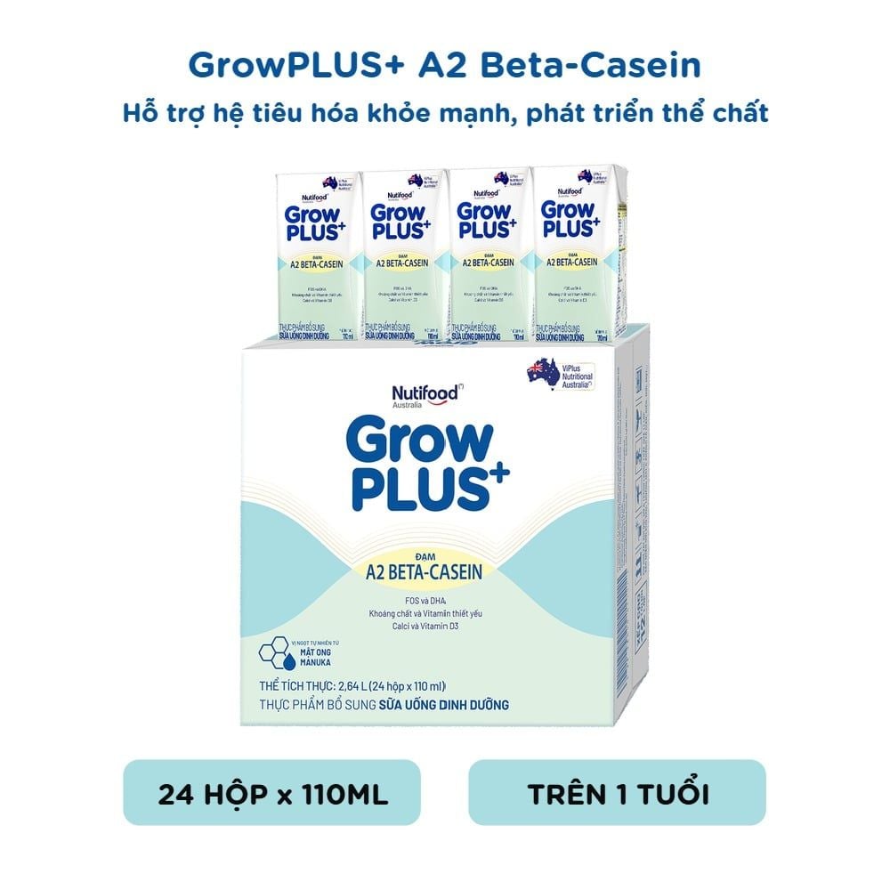  GrowPLUS+ A2 Beta-Casein 110ml thùng 24 hộp - LIVE GP+ 