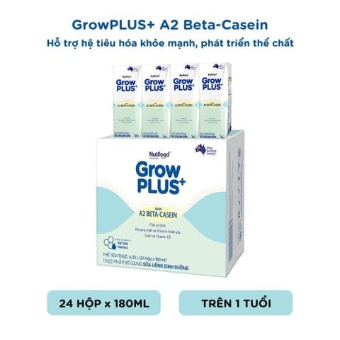  GrowPLUS+ A2 Beta-Casein 180ml thùng 24 hộp - LIVE GP+ 