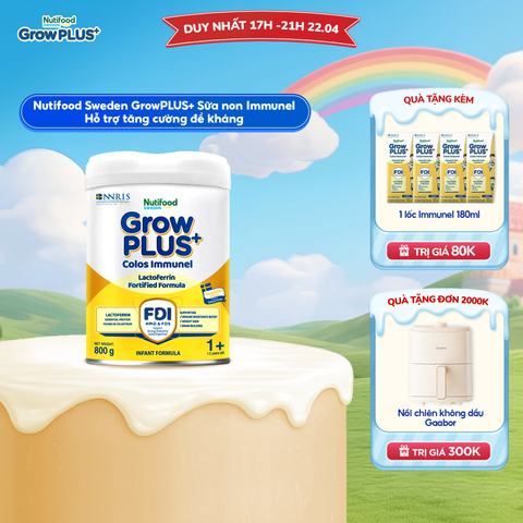  Sữa bột GrowPLUS+ Sữa Non Immunel trên 1 tuổi Lon 800g - LIVE GP+ 2204 