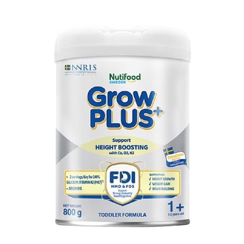  Sữa bột GrowPLUS+ Cao Lớn Vượt Trội trên 1 tuổi Lon 800g 