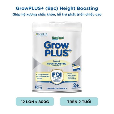 Sữa bột GrowPLUS+ Cao Lớn Vượt Trội trên 2 tuổi Lon 800g 