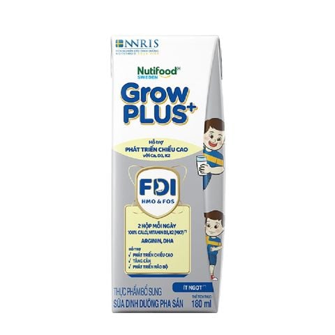  Sữa Bột Pha Sẵn Nutifood GrowPLUS+ Cao Lớn Vượt Trội 1+ thùng 180ml x 24 hộp - LIVE GP+ 