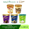 Combo kem hộp giấy CELANO CÊ ĐÊ MÊ 5 vị: Caramel muối, Cà phê muối, Socola, Vani hạt socola, Dừa