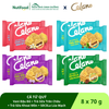 Combo kem bánh cá CELANO CÁ TỨ QUÝ (8 x 100ml) vị: Vani đậu đỏ, Trà sữa trân châu, Trà sữa khoai môn, Socola lúa mạch