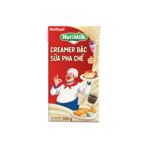  Creamer đặc sữa pha chế NutiMilk Hộp 380g 