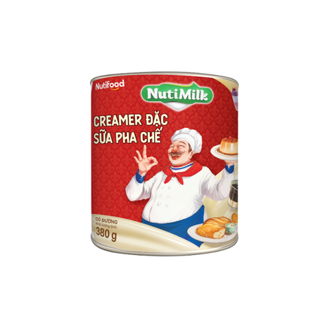 Creamer đặc sữa pha chế NutiMilk Lon 380g 