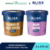 COUPLE BUNDLE 3 (2 hộp x 473ml) - Kem Cà Phê Hoa Muối (Flower of Salt Coffee Gelato) + Rum Nho (Rhum Raisin Gelato)