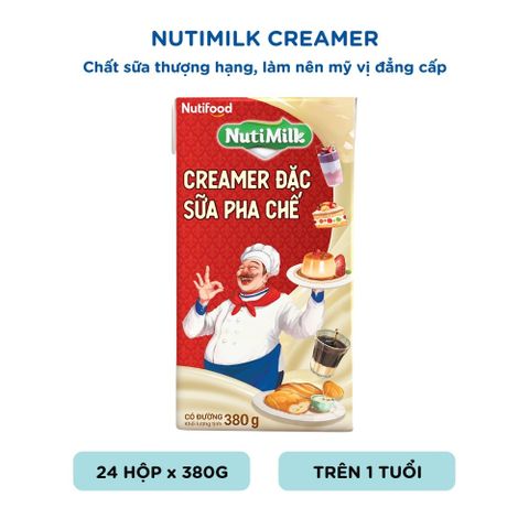  Creamer đặc sữa pha chế NutiMilk Hộp 380g 