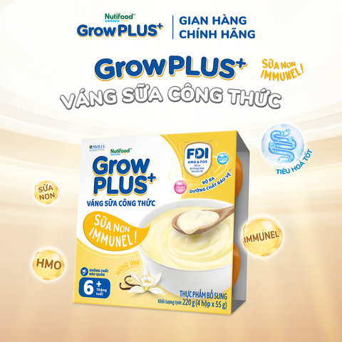  Quà tăng - GrowPLUS+ Váng sữa công thức Sữa non Immunel Hỗ trợ tăng đề kháng - Hộp 55g 