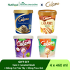 Combo Kem Hộp Giấy CELANO GIFT SET 4 vị: Vani, Caramel Muối, Măng Cụt Táo Tây & Hồng Treo Gió