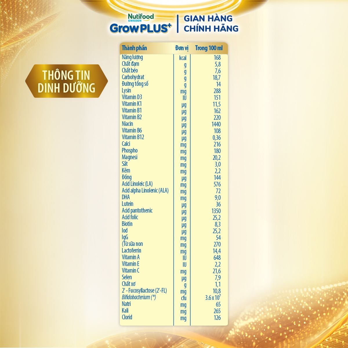  Sữa Bột Nutifood GrowPLUS+ Colostrum Lactoferrin 1+ 800g 