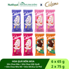 HOA QUẢ BỐN MÙA (6 que x 65ml + 2 que x 75ml) - KEM CELANO QUE SỮA CHUA DÂU 65G + KEM CELANO QUE SỮA CHUA VIỆT QUẤT 65G + KEM CELANO QUE SỮA CHUA NHO ĐỎ 65G + KEM QUE CELANO DỪA SOCOLA CÀ PHÊ 75G