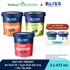 HOT HIT TRENDY (3 hộp x 473ml) - Kem Me Muối Ớt Sorbet (Tamarindo Sorbet) + Quýt Nhật Mật Ong Sherbet (Honey Yuzu Sherbet) + Dâu Tây Nhật Sorbet (Very Strawberry Sorbet)