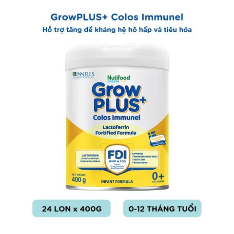  Sữa Bột Sweden GrowPLUS+ Sữa Non Immunel từ 0 - 12 tháng lon 400g 