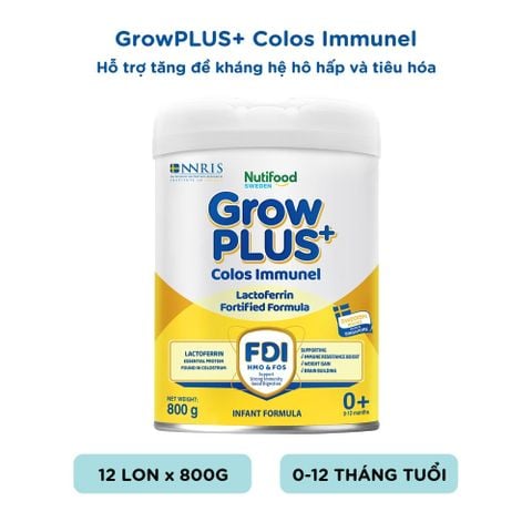  Sữa Bột GrowPLUS+ Sữa Non Immunel từ 0 - 12 tháng lon 800g 