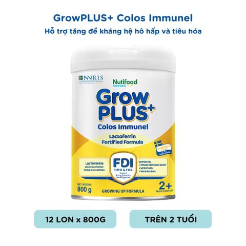  Sữa bột Nutifood GrowPLUS+ Colos Immunel 2+ 800g - LIVE GP+ 