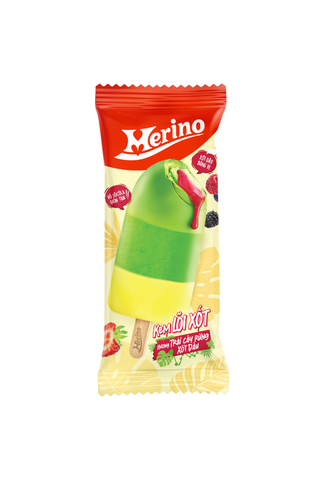  Kem Merino X  Que 52g Trái Cây Rừng Xốt Dâu 