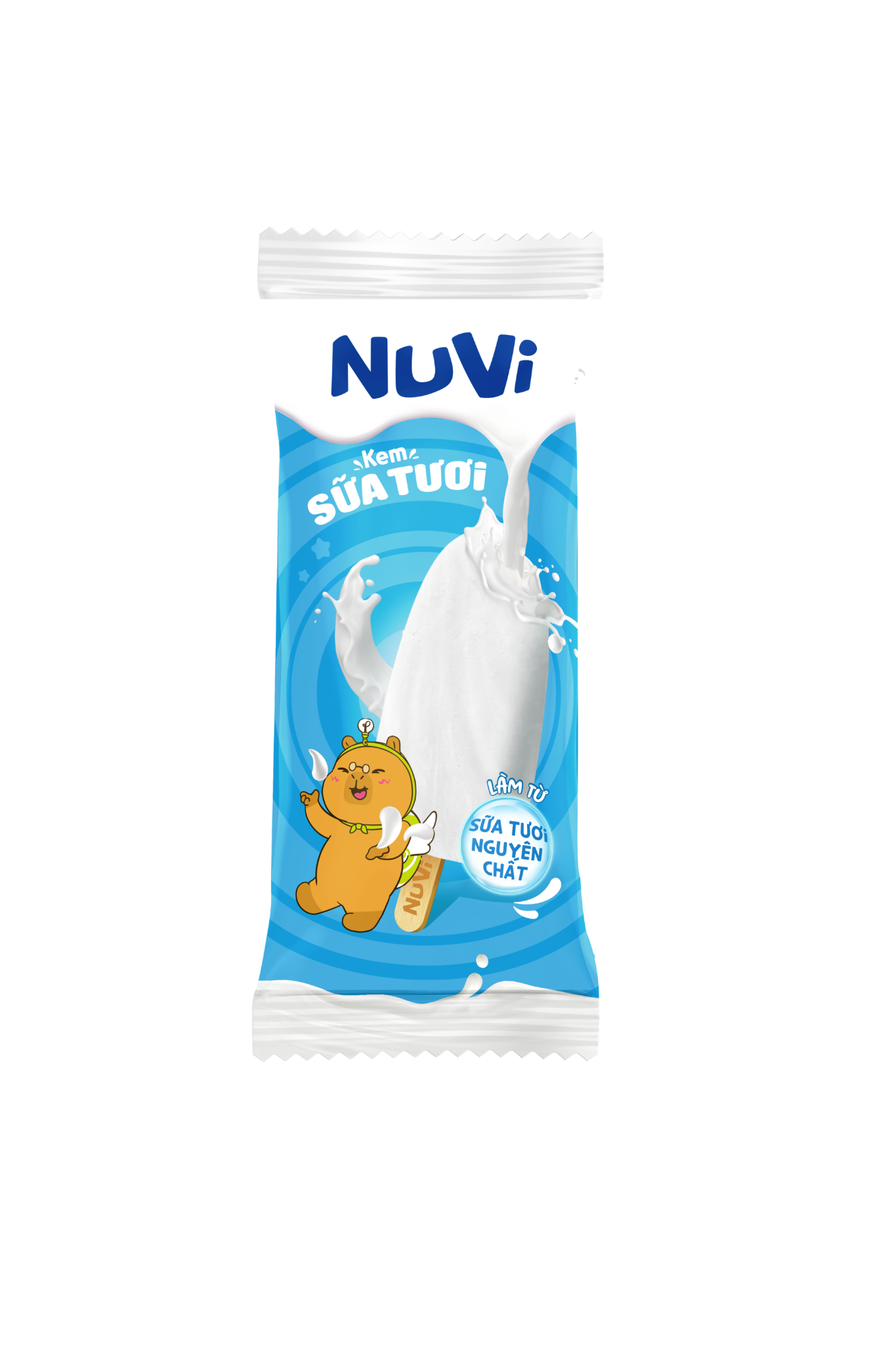  Kem Sữa Tươi Nuvi Que 44g 