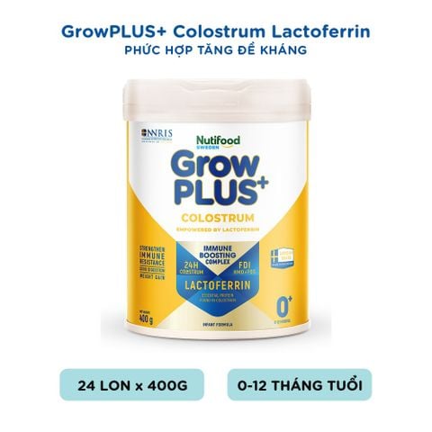  Sữa bột Nutifood GrowPLUS+ Colostrum Lactoferrin 0+ 400g 