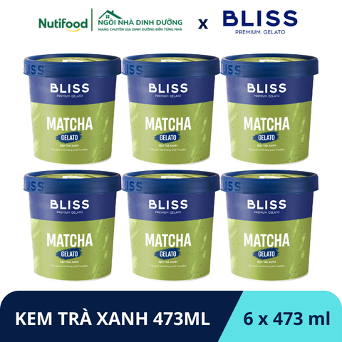  KEM TRÀ XANH 473ML BLISS PREMIUM GELATO - LIVE 
