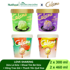 Combo Kem CELANO LOVE SHARING 4 vị: Dừa Lá Dứa, Khoai tím bơ dừa, Sữa chua Hồng treo gió, Sữa chua Thanh yên hoa quế