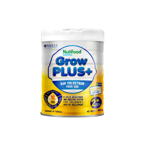  Sữa bột Nutifood GrowPLUS+ Sữa Non 2+ Lon 800g 