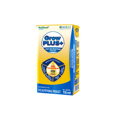  Thùng 48 hộp Sữa bột pha sẵn Nutifood GrowPLUS+ Sữa Non Tăng Đề Kháng 2+ hộp 110ml 