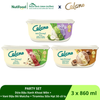 PARTY SET (3 hộp x 860ml) - Kem Hộp Cao Cấp Celano 3in1 Dừa – Đậu Xanh – Khoai Môn (860ml/500g) + Kem Hộp Cao Cấp Celano 3in1 Vani – Đậu Đỏ – Matcha (860ml/500g) +  Kem Hộp Cao Cấp Celano 3in1 Tiramisu – Sữa Hạt – Sô cô la (860ml/500g)