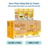  NuVi Thức Uống Sữa Tươi Tiệt Trùng Vị Chuối Có Thạch 170 ml 