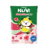  NuVi Sữa Chua Uống Dâu Có Thạch Hộp 100 ml 