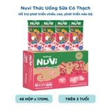  NuVi Sữa Chua Uống Dâu Có Thạch Hộp 170 ml 