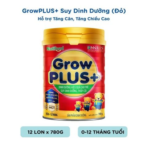  Sữa bột GrowPLUS+ Suy Dinh Dưỡng (0-12 tháng tuổi) Lon 780g 