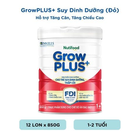  Sữa bột GrowPLUS+ Suy Dinh Dưỡng (trên 1 tuổi) Lon 850g 