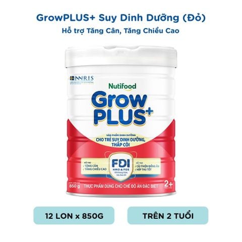  Sữa bột GrowPLUS+ Suy Dinh Dưỡng (trên 2 tuổi) Lon 850G 