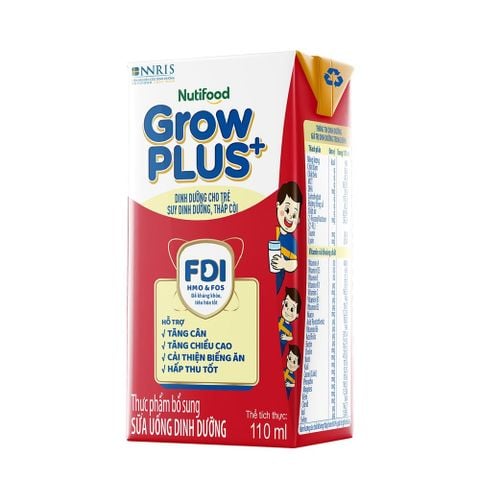  Sữa Bột Pha Sẵn 1+ Nutifood GrowPLUS+ Suy Dinh Dưỡng 110ml thùng 48 hộp - LIVE GP+ 