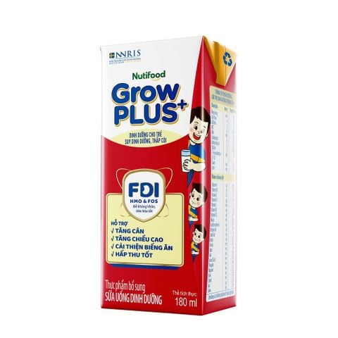 Sữa Bột Pha Sẵn 1+ Nutifood GrowPLUS+ Suy Dinh Dưỡng 180ml thùng 48 hộp - LIVE GP+ 