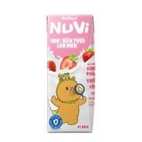  NuVi 100% Sữa Tươi Lên Men Dâu x hộp 170ml 