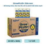  Sữa bột pha sẵn Nutifood GrowPLUS+ Sữa Non 1+ 180ml thùng 48 hộp 