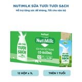  Hộp NutiMilk Sữa tươi Tươi Sạch Có đường Hộp 1L 