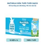  Thùng 12h 1L - NutiMilk sữa tươi tươi sạch không đường 