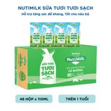  NutiMilk Sữa Tươi Tươi Sạch Có Đường Hộp 110ml 